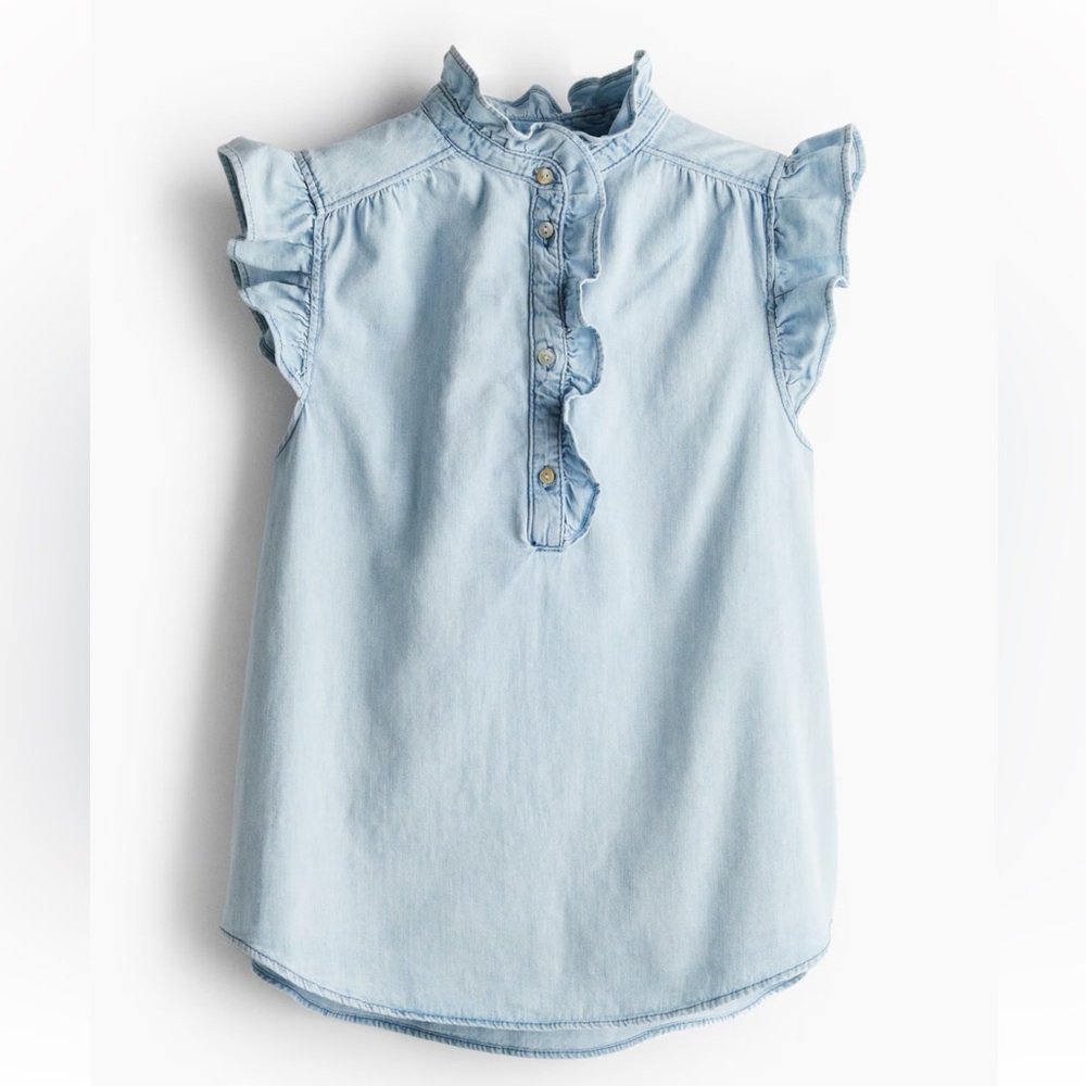 H&M Flutter -Sleeved denim Top 2XL